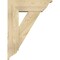 Ekena Millwork Traditional Traditional Rough Sawn Bracket w/ Offset Brace, Douglas Fir, 8"W x 24"D x 32"H BKT0806X24X32TRA01RDF - alternate 2